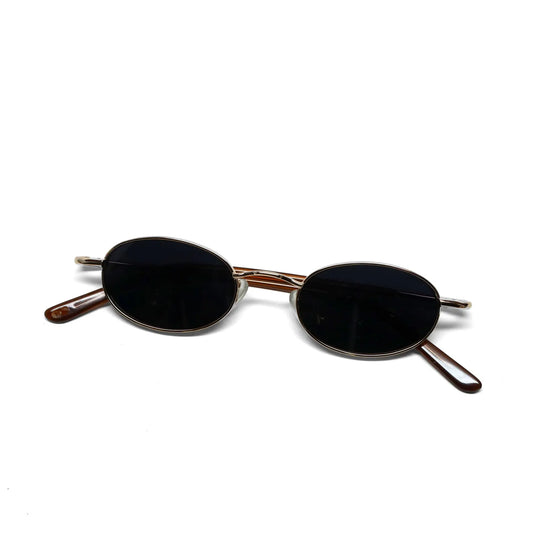 True Vintage 90s SMALL SIZED Gold Oval Deadstock Wire Frame Sunglasses